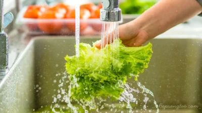 cách rửa rau củ