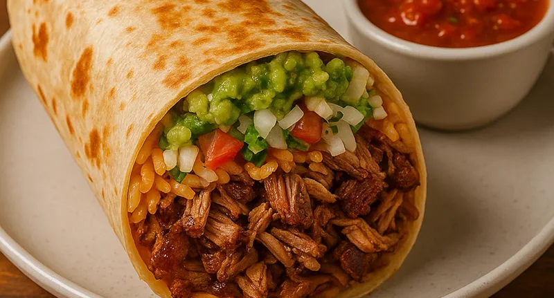 buritto thịt hầm