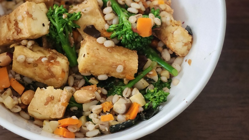 Đậu Hũ Sốt Miso Gừng