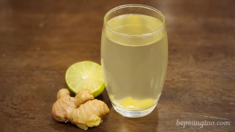 nước chanh gừng mật ong