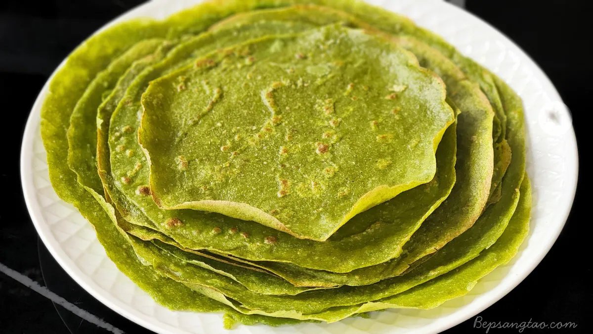 Tortilla Diêm Mạch Cải Bó Xôi