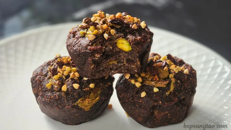 Muffin Kiều Mạch Chocolate